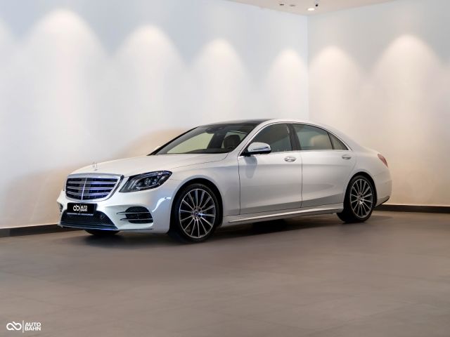 Used - Perfect Condition 2018 Mercedes-Benz S Class 450 AMG White exterior with Brown interior at Autobahn Automotive