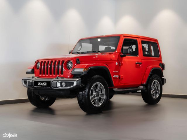 Used - Perfect Condition 2021 Jeep Wrangler Sahara Red exterior with Black interior at Autobahn Automotive