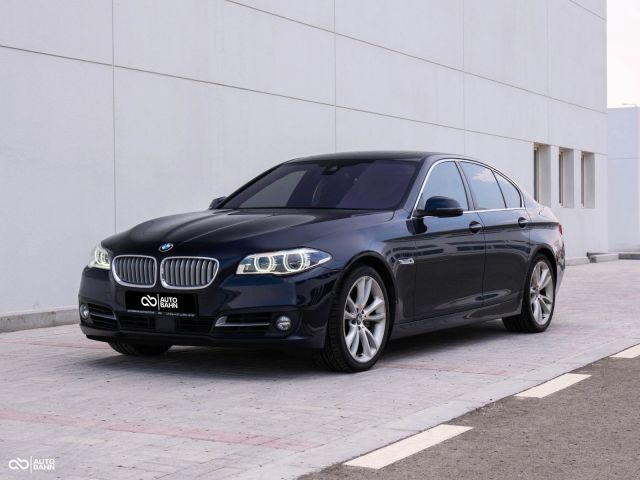 Used - Perfect Condition 2015 BMW 5-series 550i Blue exterior with Beige interior at Autobahn Automotive