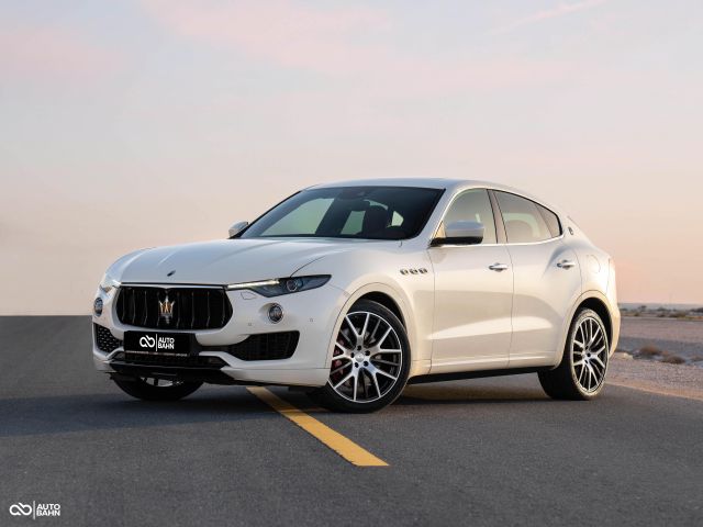 Used - Perfect Condition 2017 Maserati Levante S White exterior with Red interior at Autobahn Automotive