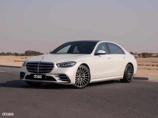 Used - Perfect Condition 2022 Mercedes-Benz S Class 450 AMG White exterior with Maroon interior at Autobahn Automotive