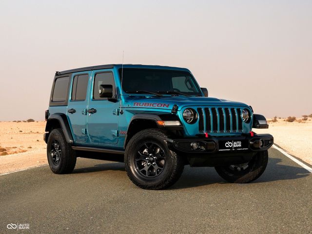 Used - Perfect Condition 2020 Jeep Wrangler Rubicon Blue exterior with Red interior at Autobahn Automotive