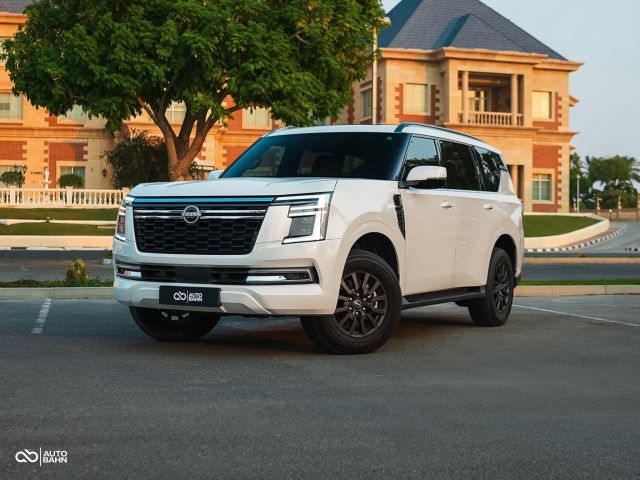 Used - Perfect Condition 2025 Nissan Patrol SE Titanium White exterior with Brown interior at Autobahn Automotive