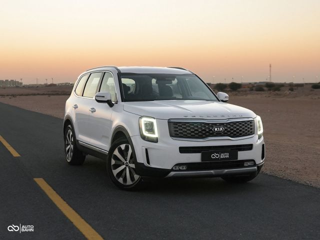 Used - Perfect Condition 2021 Kia Telluride White exterior with Black interior at Autobahn Automotive