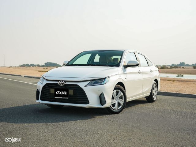 Used - Perfect Condition 2023 Toyota Yaris White exterior with Beige interior at Autobahn Automotive