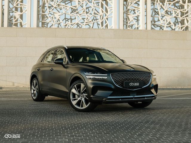 Used - Perfect Condition 2024 Genesis GV 70 Premium Matte Grey exterior with Beige interior at Autobahn Automotive