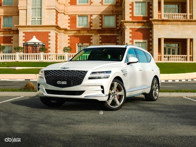 Used - Perfect Condition 2023 Genesis GV 80 White exterior with Brown interior at Autobahn Automotive