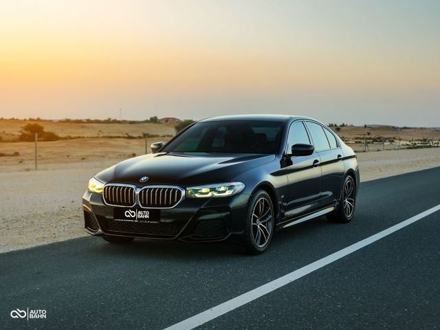 Used - Perfect Condition 2022 BMW 5 Series 520i Black exterior with Brown interior at Autobahn Automotive