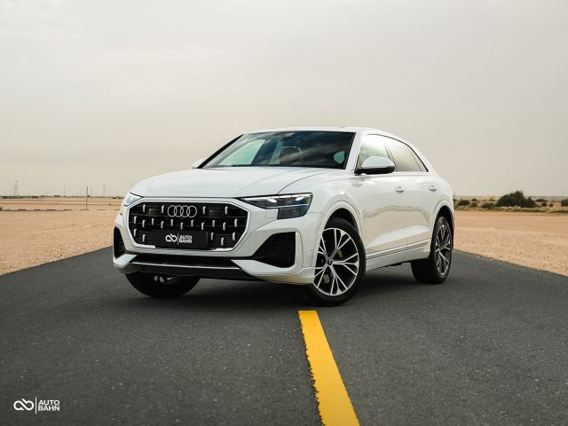 Used - Perfect Condition 2024 Audi Q8 TFSI Quattro White exterior with Brown interior at Autobahn Automotive
