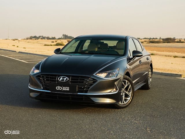Used - Perfect Condition 2023 Hyundai Sonata Black exterior with White interior at Autobahn Automotive