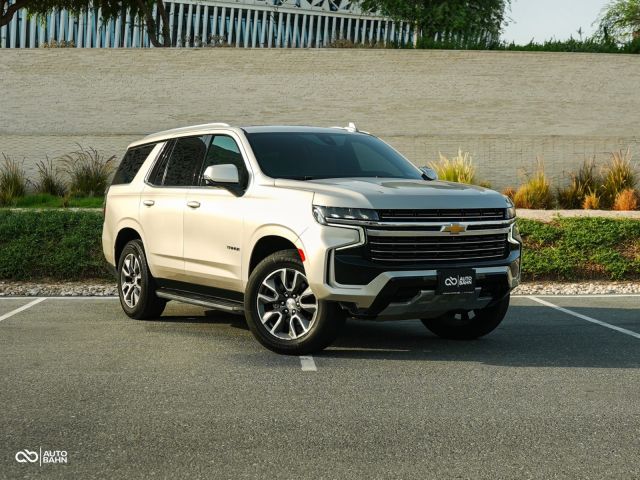 Used - Perfect Condition 2021 Chevrolet Tahoe LT Beige exterior with Grey interior at Autobahn Automotive